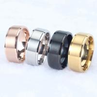 Titanium Steel Finger Ring, plated, different size for choice & for man, more colors for choice, Sold By Set