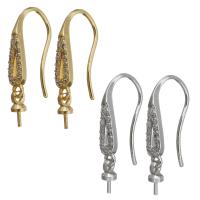 Brass Earring Drop Component high quality plated & with rhinestone nickel lead & cadmium free 0.8mm Approx Sold By Lot