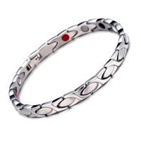 Stainless Steel Jewelry Bracelet plated Unisex nickel lead & cadmium free 205*7mm Sold Per Approx 8 Inch Strand