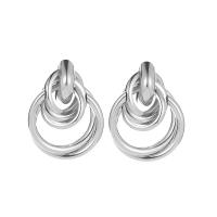 Zinc Alloy Stud Earring plated punk style & for woman nickel lead & cadmium free   Sold By Pair