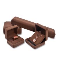 Velveteen Jewelry Display Box portable & durable camel Sold By PC
