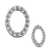 Stainless Steel Povezivanje Ring, Nehrđajući čelik, različite veličine za izbor, izvorna boja, Približno 200računala/Lot, Prodano By Lot