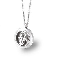 Titanium Steel Pendants silver color plated Unisex & hollow Sold By PC