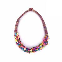 Natural Gemstone Necklace with Cotton Cord polished & for woman Sold Per Approx 19.68 Inch Strand