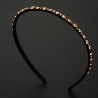 Hair Bands, Rhinestone, with Plastic, for woman, more colors for choice, 120mm, Sold By PC