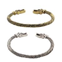 alliage de zinc bracelet manchette, Placage, réglable & pour femme & noircir, plus de couleurs à choisir, 23*11mm, Trou:Environ 7.5mm, Vendu par brin