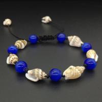 Cats Eye Anklet with Nylon Cord & Shell Unisex Length Approx 7 Inch Sold By Lot