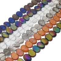 Abalorios de Cristal, chapado en colorido, más colores para la opción, 11x16mm, agujero:aproximado 1mm, 60PCs/Sarta, Vendido para aproximado 27.55 Inch Sarta