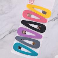 Hair Snap Clips Zinc Alloy plated for woman Random Color nickel lead & cadmium free 70*20mm Sold By PC