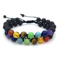 Abrazine Stone Bracelet, with Gemstone, Round, Unisex & different styles for choice, 8mm, Sold Per Approx 7 Inch Strand