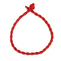 Nylon Armband-Cord, handgemacht, Folk-Stil & unisex, rot, Länge:ca. 8.67 ZollInch, 3PCs/Menge, verkauft von Menge