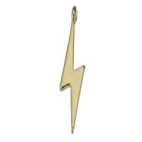 Brass Jewelry Pendants Lightning Symbol high quality plated gold nickel lead & cadmium free Approx 2mm Approx Sold By Lot