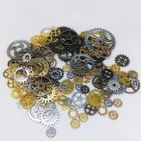 Zinc Alloy Šperky Nálezy, Zinek, ozubené kolo, více barev na výběr, nikl, olovo a kadmium zdarma, 10-40mm, Cca 60-100PC/Bag, 2Tašky/Lot, Prodáno By Bag
