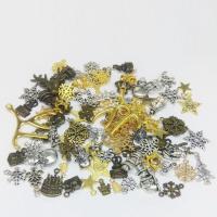 Pingentes de liga de zinco, banhado, aleatoriamente enviado, níquel, chumbo e cádmio livre, 10-45mm, Buraco:Aprox 2mm, vendido por Bag