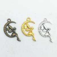 Tibetan Style Pendants, Spirit, plated, more colors for choice, nickel, lead & cadmium free, 26x14x2mm, Hole:Approx 2mm, 100PCs/Bag, Sold By Bag