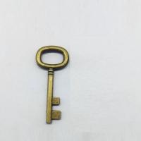 Zinc Alloy Key Pendler, Nøgle, antik bronze farve forgyldt, nikkel, bly & cadmium fri, 41x18x2mm, 100pc'er/Bag, Solgt af Bag