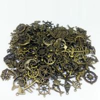 Zink Alloy Halsband, antik brons färg klädd, slumpmässigt skickade, nickel, bly och kadmium gratis, 10-40mm, Hål:Ca 2mm, Säljs av Bag
