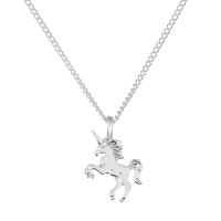 Zinc Alloy Jewelry Necklace Unicorn plated & for woman nickel lead & cadmium free 420mm 20uff4duff4d Length Approx 16 Inch Sold By Lot