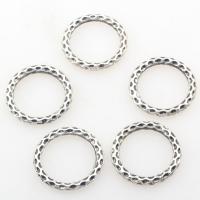 Cink Alloy Povezivanje Ring, Uštipak, starinski srebrne boje pozlaćen, 24x24x3mm, Rupa:Približno 18mm, Prodano By Lot