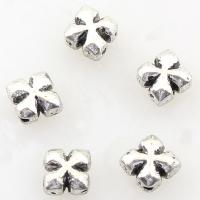 Tibetan Style Jewelry Beads, Cross, antique silver color plated, 6x6x4mm, Hole:Approx 1mm, Approx 1000PCs/Bag, Sold By Lot