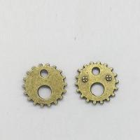 Tibetan Style Jewelry Findings, Gear Wheel, antique bronze color plated, nickel, lead & cadmium free, 12x12x1.80mm, 100PCs/Bag, Sold By Bag