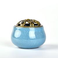 Porcelain Incense Burner, portable & durable, more colors for choice, nickel, lead & cadmium free, 80x64x60mm, Sold By PC