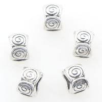 Tibetan Style Jewelry Beads, antique silver color plated, 6x8mm, Hole:Approx 4mm, Approx 330PCs/Bag, Sold By Lot