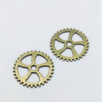 Tibetan Style Jewelry Findings, Gear Wheel, antique bronze color plated, nickel, lead & cadmium free, 30x30x1.20mm, 50PCs/Bag, Sold By Bag