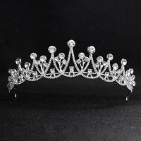 Bridal Tiaras, Tibetan Style, with Plastic Pearl, platinum color plated, different styles for choice & for woman & with rhinestone, nickel, lead & cadmium free, 160*40mm, Sold By PC