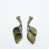 Zinc Alloy Leaf Pendants antique bronze color plated nickel lead & cadmium free Approx 2mm Sold By Bag