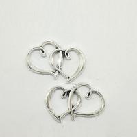 Zinc Alloy Jewelry Cabochons Heart antique silver color plated hollow nickel lead & cadmium free Sold By Bag