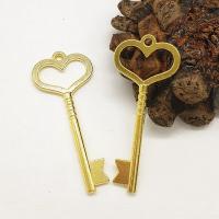 Zinc Alloy Key Pendants gold color plated nickel lead & cadmium free Approx 1mm Sold By Bag