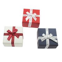 Cardboard Bracelet Box with Satin Ribbon Square 70*40mm Sold By PC