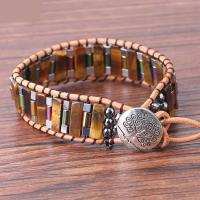 Natural Stone Bracelet with Zinc Alloy plated & for woman Sold Per Approx 7.8 Inch Strand