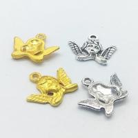 Tibetan Style Pendants, Angel, plated, more colors for choice, nickel, lead & cadmium free, 19x16x2mm, Hole:Approx 2mm, 100PCs/Bag, Sold By Bag