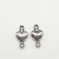 Tibetan Style Heart Pendants, antique silver color plated, 1/1 loop, nickel, lead & cadmium free, 15x8x2.80mm, Hole:Approx 2mm, 100PCs/Bag, Sold By Bag