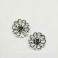 Zinc Alloy Flower Pendants antique silver color plated nickel lead & cadmium free Sold By Bag
