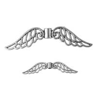 Zinc Alloy Spacer Beads Wing Shape & blacken silver color nickel lead & cadmium free Approx Sold By Lot
