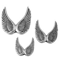 Zinc Alloy Spacer Beads Wing Shape & blacken silver color nickel lead & cadmium free Approx Sold By Lot
