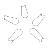 Edelstahl-Hebel zurück Ohrring-Komponente, Edelstahl, verschiedene Größen vorhanden, originale Farbe, verkauft von Tasche