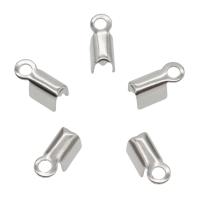 Stainless Steel Cord Tips, different size for choice, original color, Sold By Bag