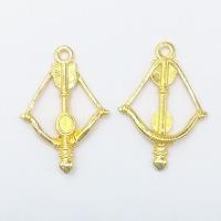 Tibetan Style Pendants, Arrow, gold color plated, nickel, lead & cadmium free, 35x24x4mm, Hole:Approx 2mm, 100PCs/Bag, Sold By Bag