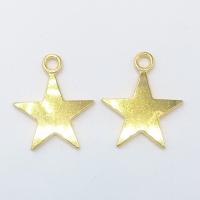 Zink Alloy Star Pendant, guldfärg pläterade, nickel, bly och kadmium gratis, 35x30x3.50mm, Hål:Ca 2mm, 100PC/Bag, Säljs av Bag