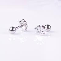 Stainless Steel Ear Piercing Jewelry, 316 Stainless Steel, for woman, 1.2*6mm, Sold By Pair