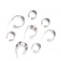 Zinc Alloy Stud Earring Set, antik sølv farve forgyldt, 8 stykker & for kvinde, nikkel, bly & cadmium fri, 9mm, 15mm, 12mm, 13mm, Solgt af sæt