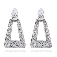 Zinklegierung Ohrringe, Modeschmuck & für Frau, keine, frei von Nickel, Blei & Kadmium, 35x60mm, verkauft von Paar