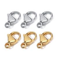 100Pcs Stainless Steel Lobster Claw Clasps for Bracelet Necklace Jewelry Making Approx 5mm sold by bag