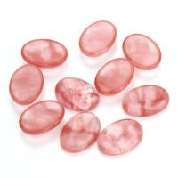 Cherry χαλαζία Cabochon, διαφορετικό μέγεθος για την επιλογή & επίπεδη πλάτη, ροζ, 10PC/τσάντα, Sold Με τσάντα