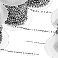Κοσμήματα από ανοξείδωτο χάλυβα αλυσίδα, Από ανοξείδωτο χάλυβα, διαφορετικό μέγεθος για την επιλογή, 10Yard/PC, Sold Με PC