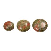 Unakite Cabochon, different size for choice & flat back, 20PC/Bag, Sold By Bag